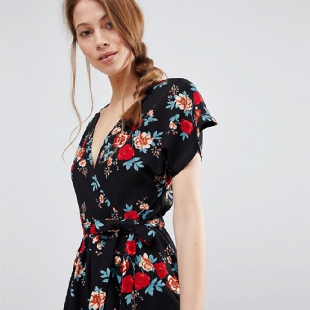 Floral Wrap Dress